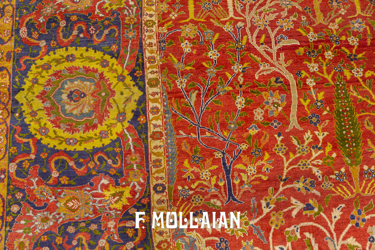 Mahal Ziegler Antique Rug Rust/Red Color n°:271323